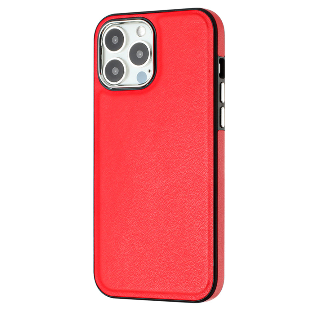 YB Lædercoating Series-6 til iPhone 15 Pro Anti-drop Cover PU Læder Coating TPU Mobiltelefon taske