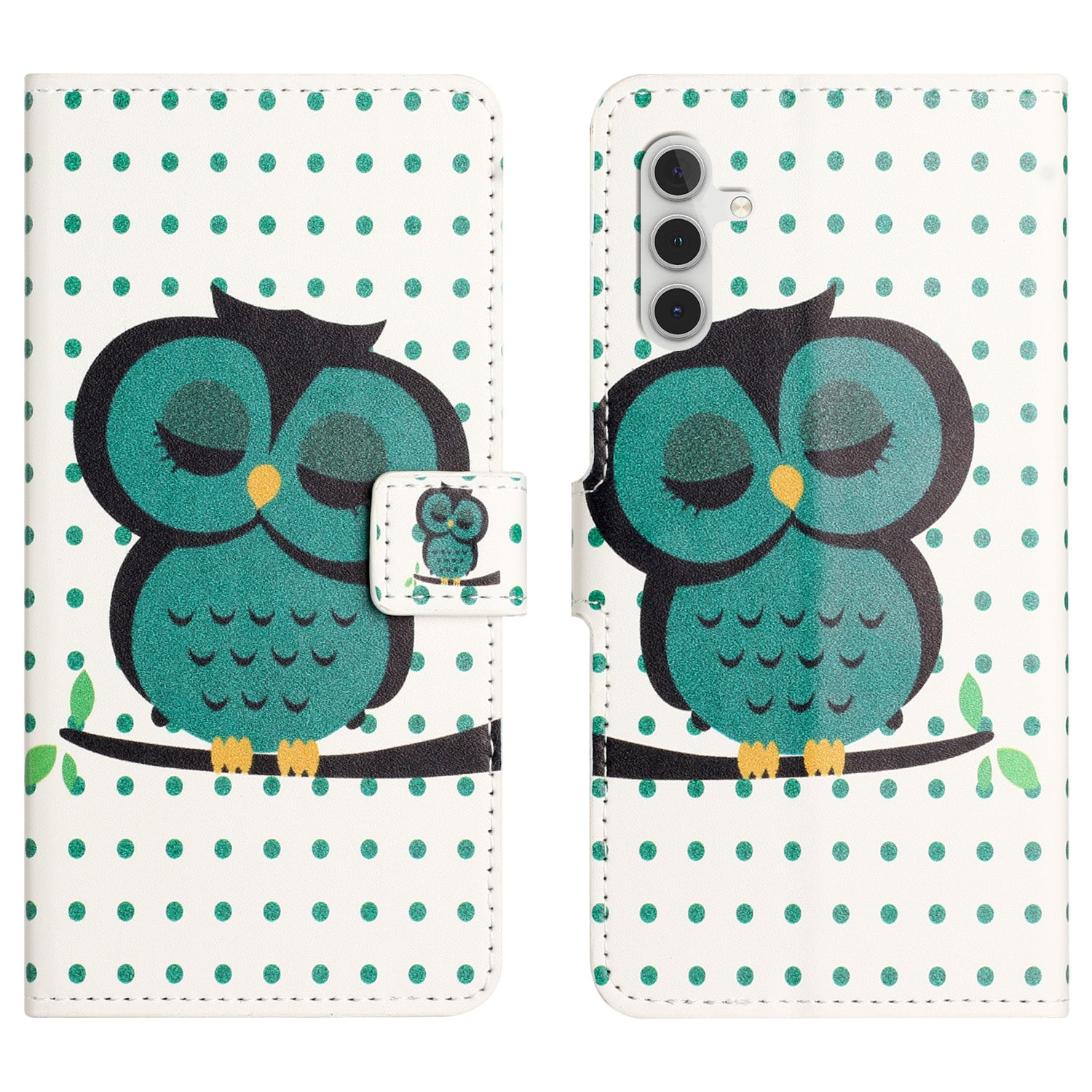 PU Leather Cover for Samsung Galaxy S23 FE Pattern Printing Wallet Stand Phone Case