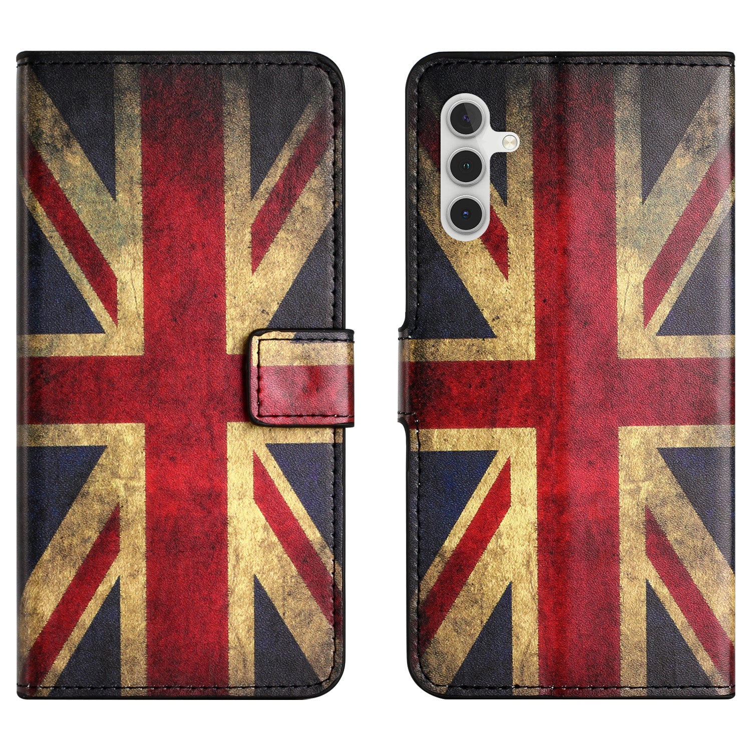 PU Leather Cover for Samsung Galaxy S23 FE Pattern Printing Wallet Stand Phone Case