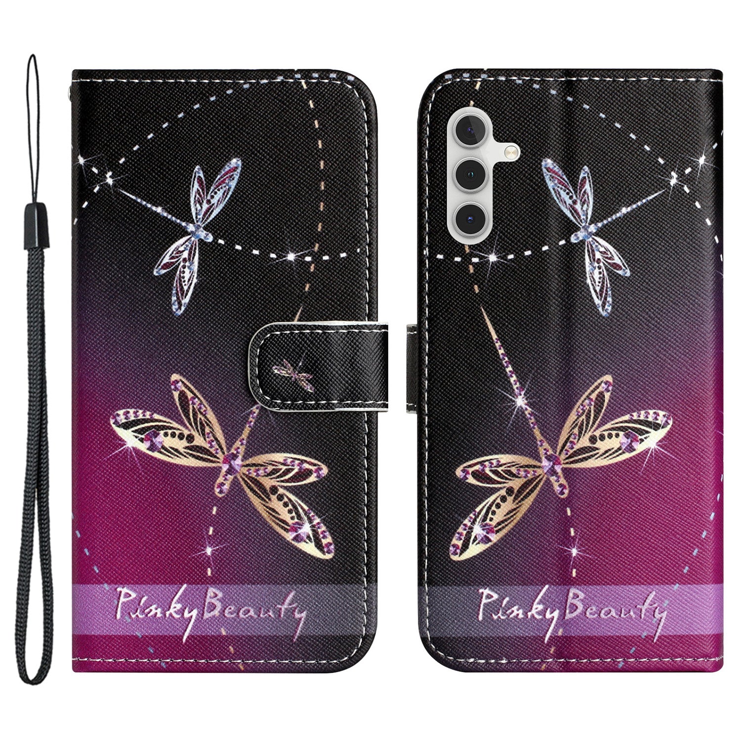 For Samsung Galaxy S23 FE 3D Pattern Printing Stand Cover PU Leather Wallet Phone Case