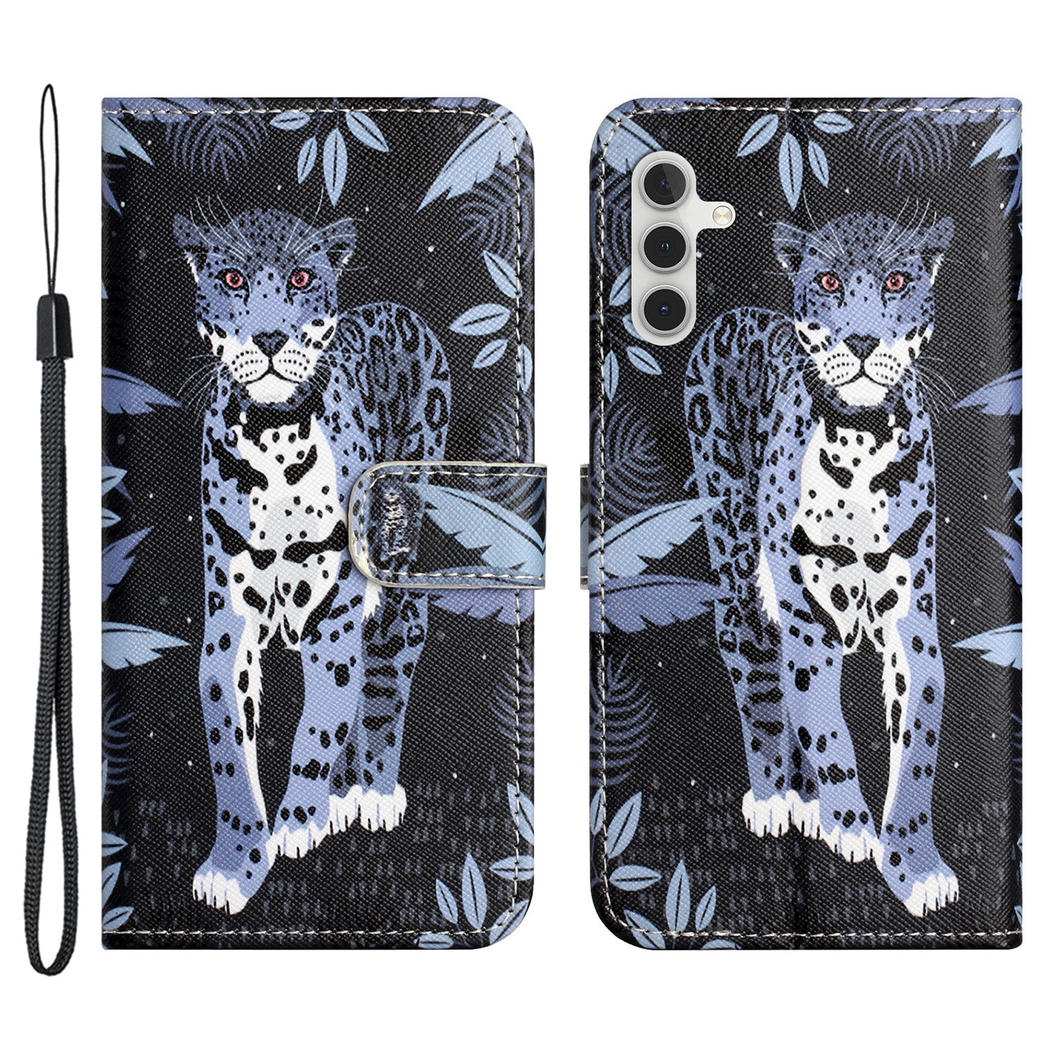 For Samsung Galaxy S23 FE 3D Pattern Printing Stand Cover PU Leather Wallet Phone Case