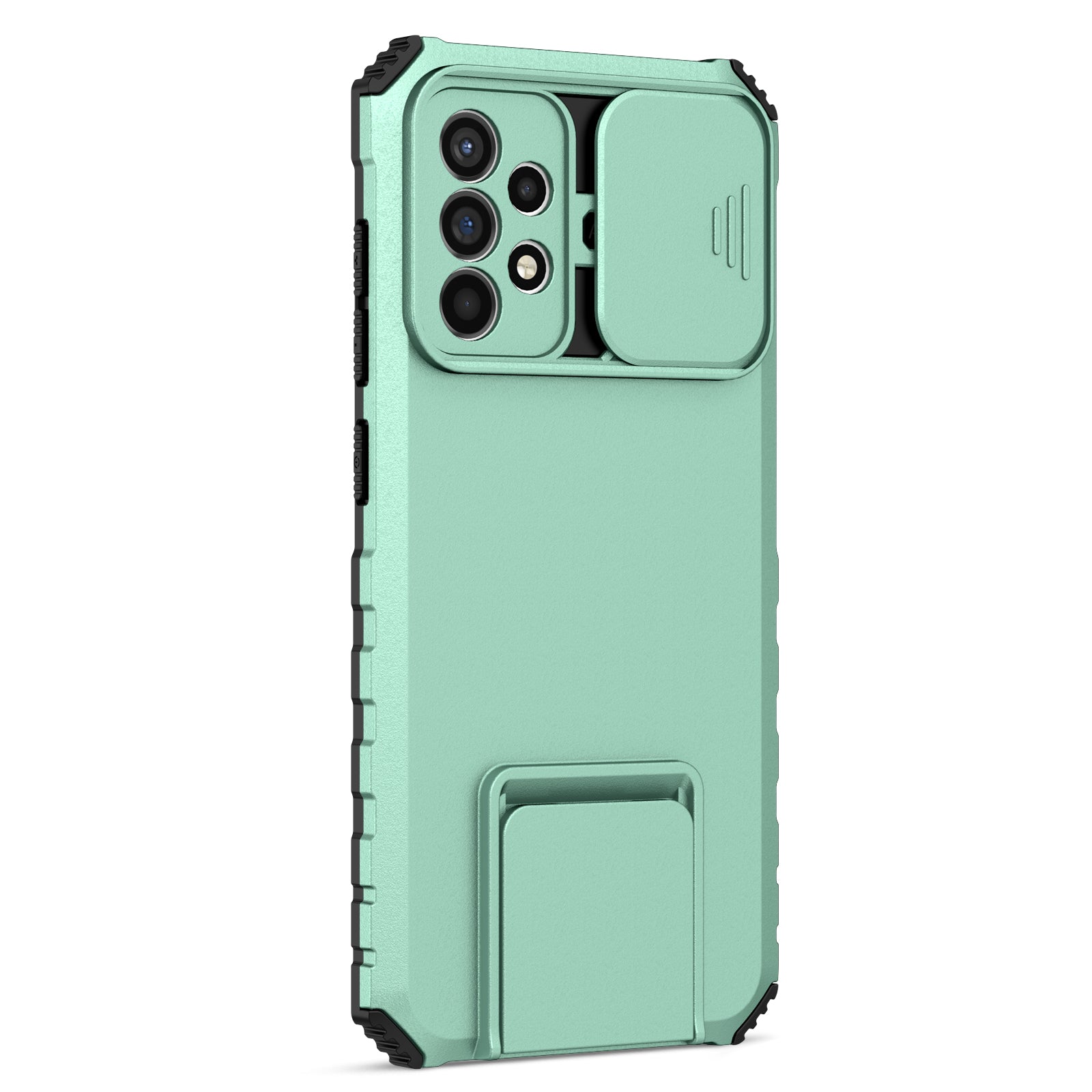 For Samsung Galaxy A52 4G A52 5G A52s 5G PC TPU Kickstand Cover Slide Camera Lid Phone Case