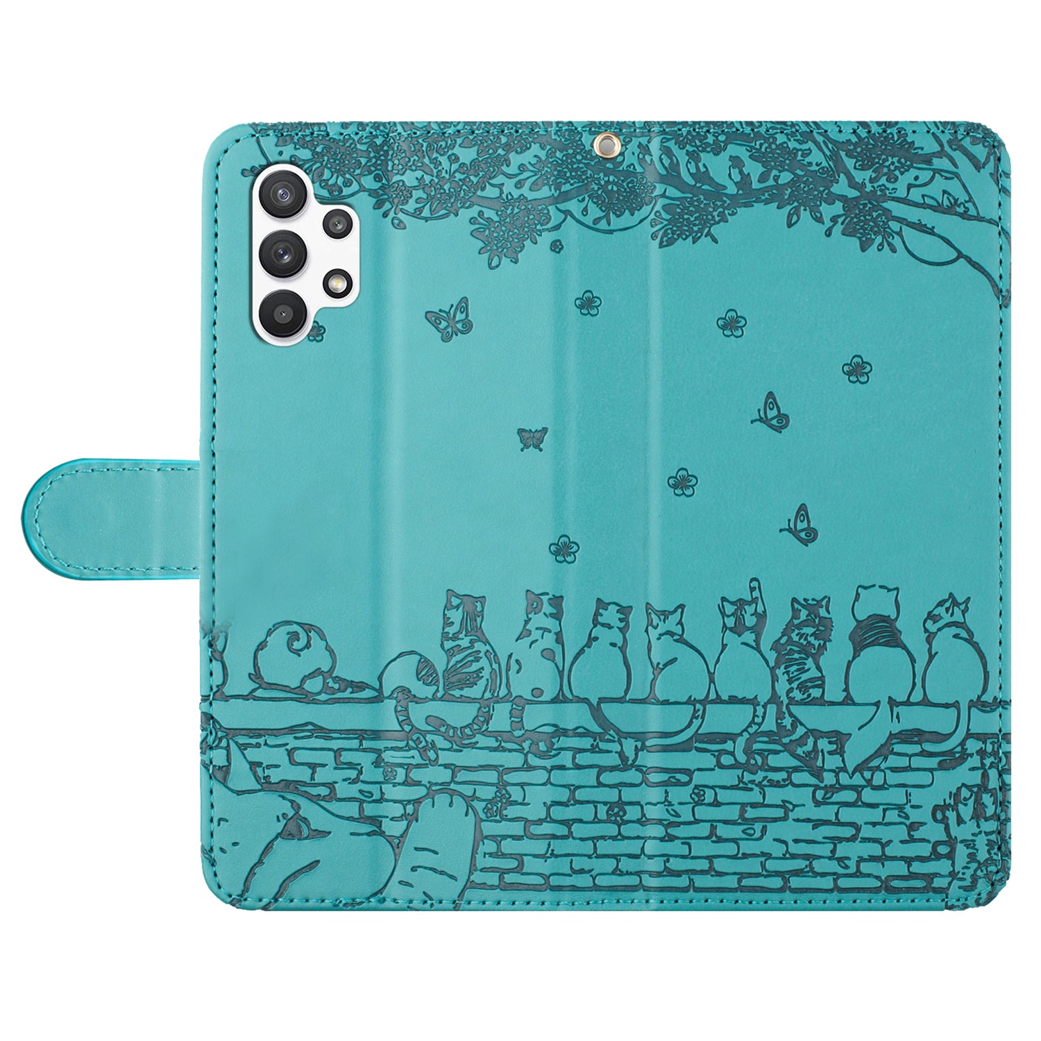 For Samsung Galaxy A13 4G A04s 4G A04 4G M13 5G Shockproof Phone Cover Imprinted Stand Wallet Leather Phone Case with Strap