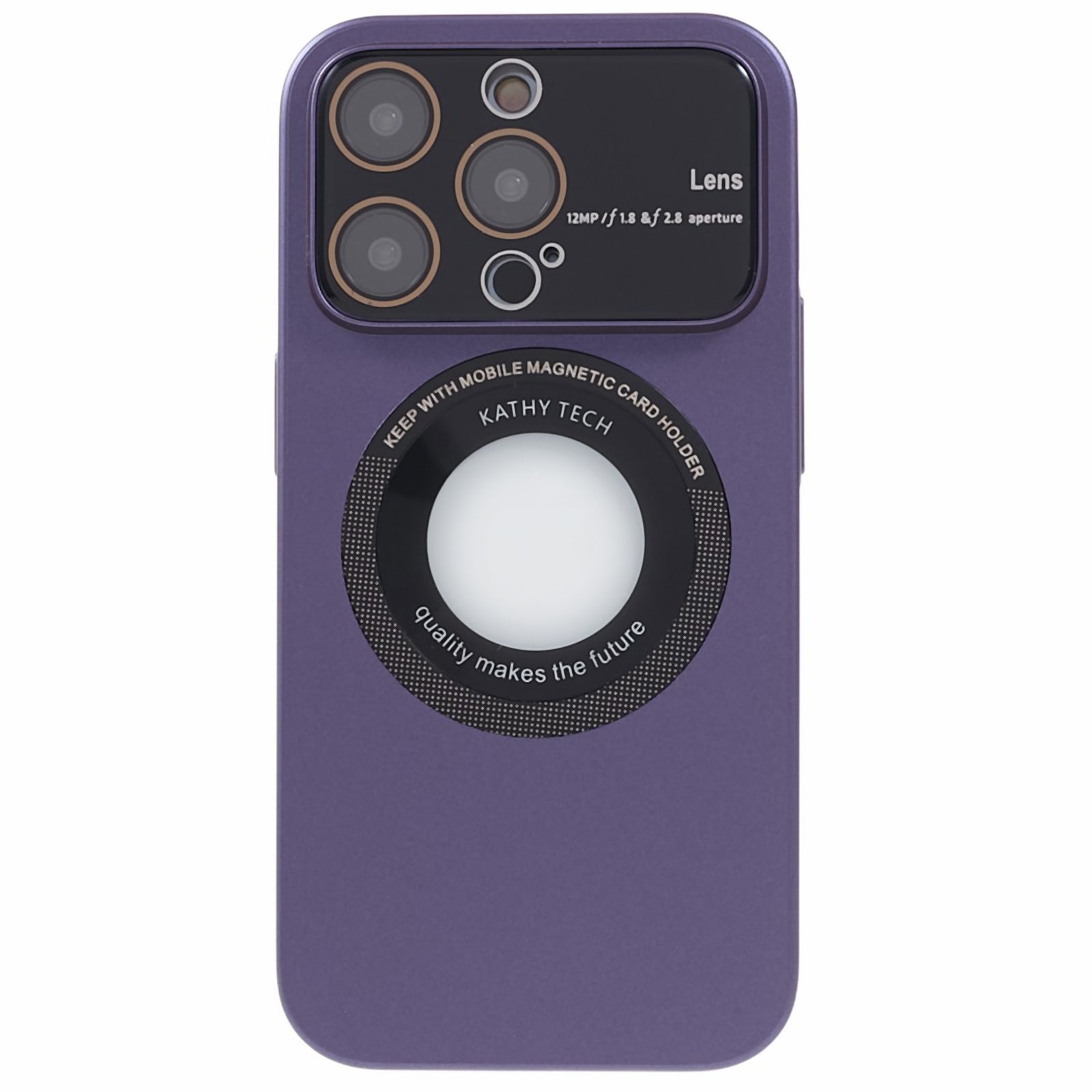 VOERO For iPhone 12 Pro Max Shockproof Case Anti-Drop Hard PC Phone Cover Compatible with MagSafe