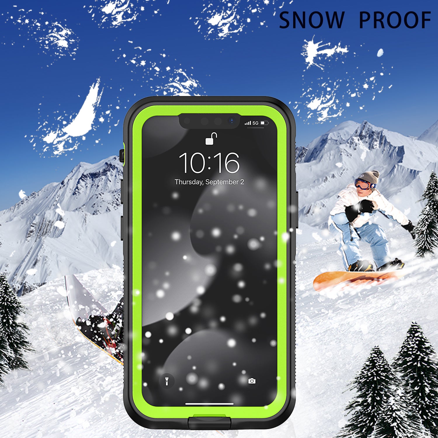 TPU PC PET IP68 Waterproof Case for iPhone 13 mini 5.4 inch Underwater Diving Phone Cover for Snorkeling