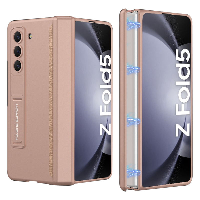GKK For Samsung Galaxy Z Fold5 5G Kickstand PC Phone Case Magnetic Hinge Folding Phone Cover