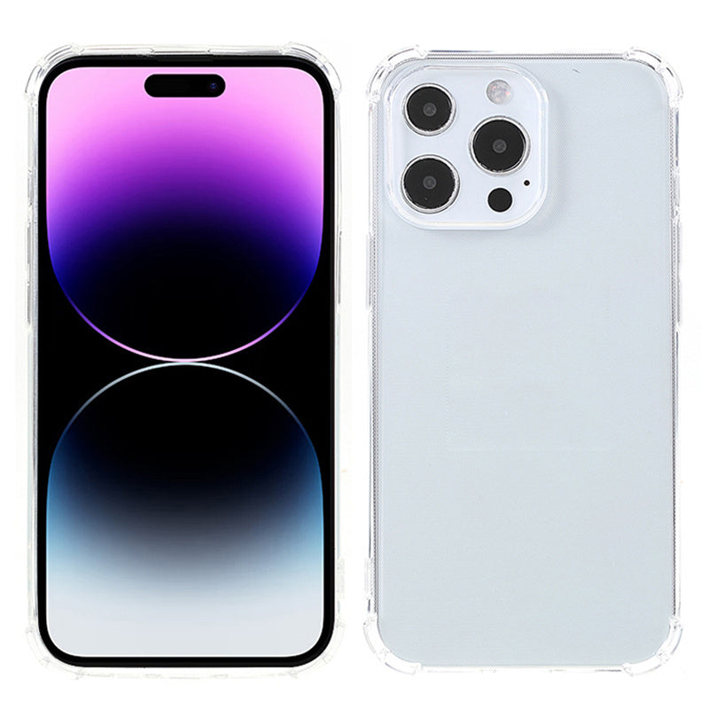Transparent Shell for iPhone 15 Pro TPU Protective Case Four Corners Drop Resistant Phone Cover