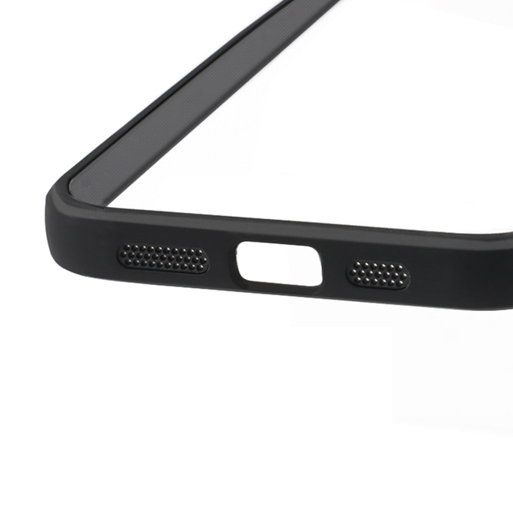 For iPhone 15 Plus Transparent Phone Case PC TPU Anti-drop Protective Phone Cover