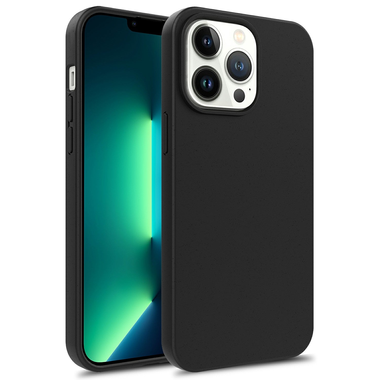 For iPhone 15 Pro Starry Sky Series Matte Phone Cover Wheat Straw TPU Eco-Friendly Back Case