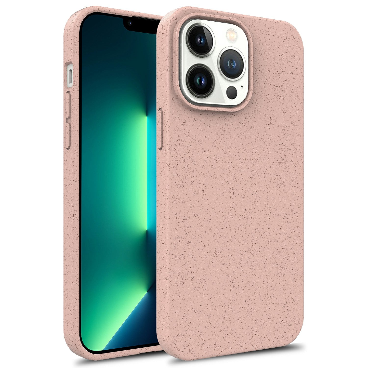 Til iPhone 15 Pro Max Starry Sky Series biologisk nedbrydeligt etui Wheat Straw TPU mat telefoncover