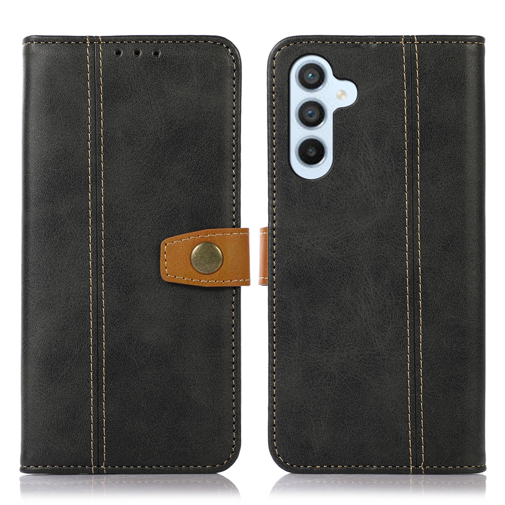 Calf Texture Phone Case for Samsung Galaxy S23 FE Flip Phone Shell Stand Wallet PU Leather Cover