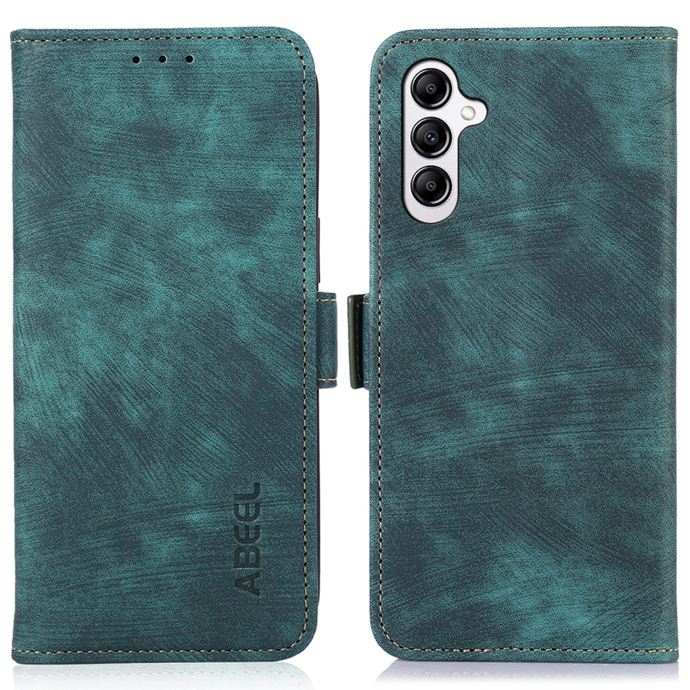 ABEEL For Samsung Galaxy S23 FE Retro Texture Wallet Shockproof Phone Cover PU Leather Stand Case