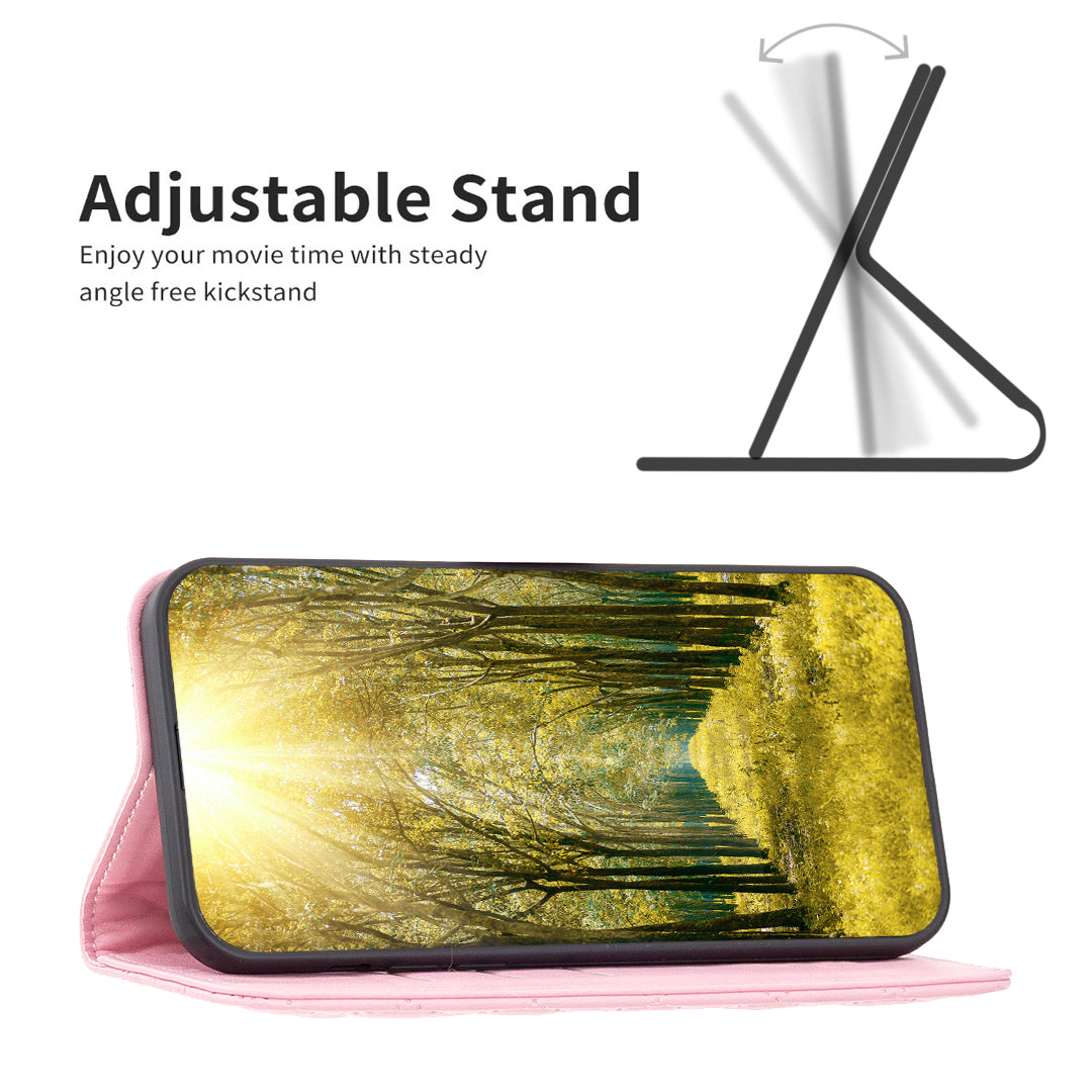 BINFEN COLOR BF Style-16 For Samsung Galaxy A25 5G Anti-Dust PU Leather Flip Stand Cover Card Slot Phone Case