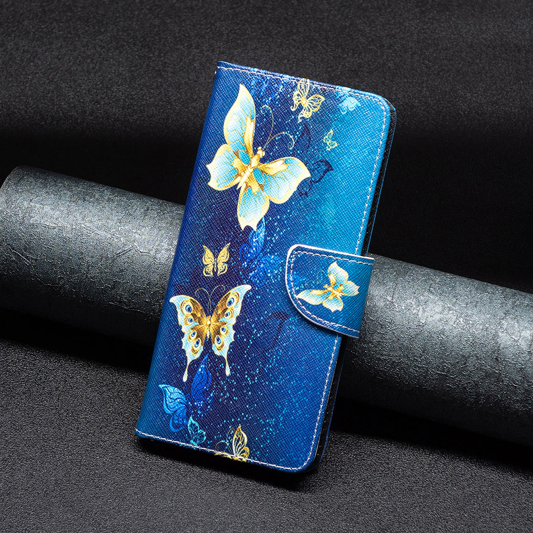 PU Leather Case for Samsung Galaxy A25 5G Wallet Stand TPU Inner Shell Pattern Printing Phone Cover