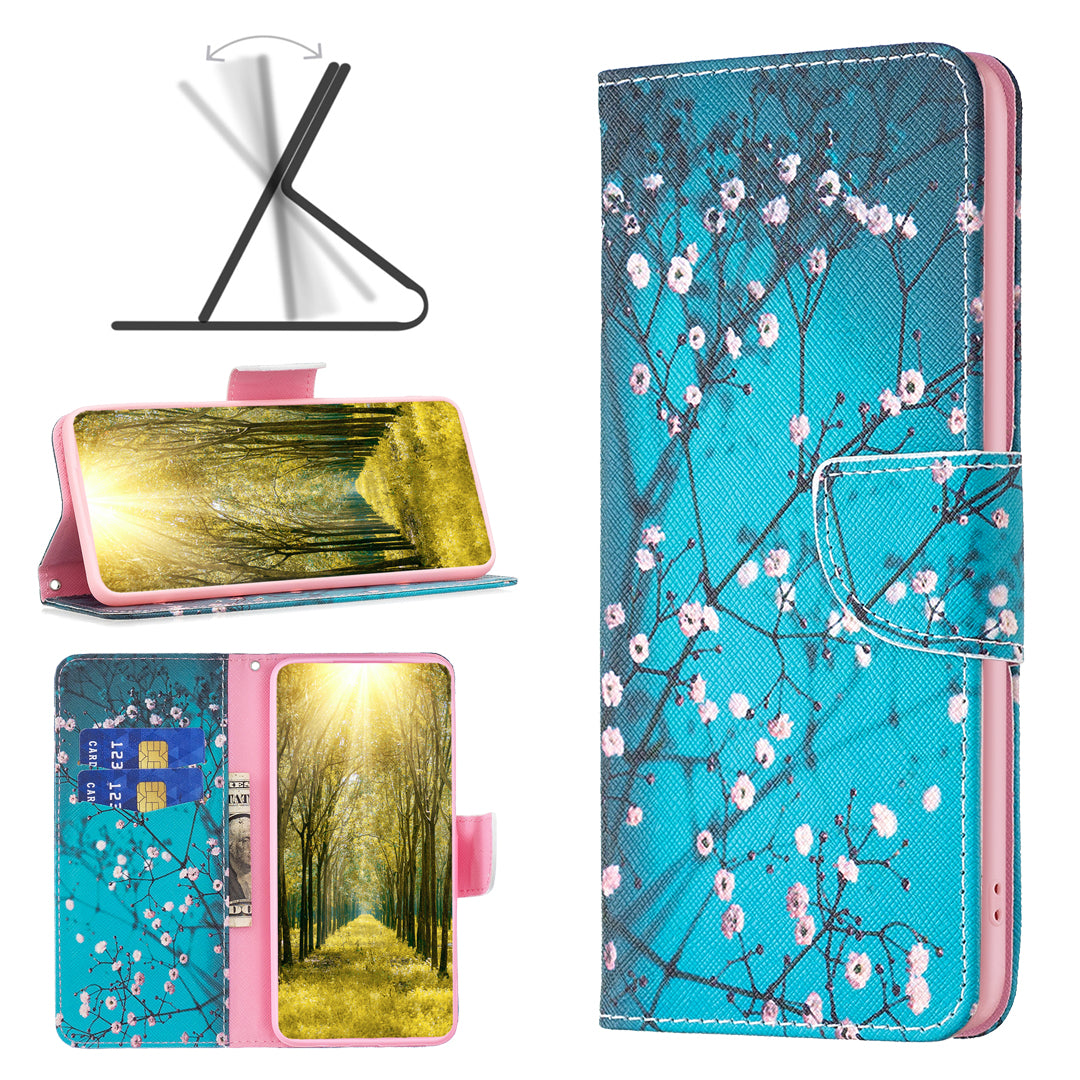 Til Samsung Galaxy A25 5G mønsterudskrivning Flip-etui PU-læderstativ Pungtelefoncover