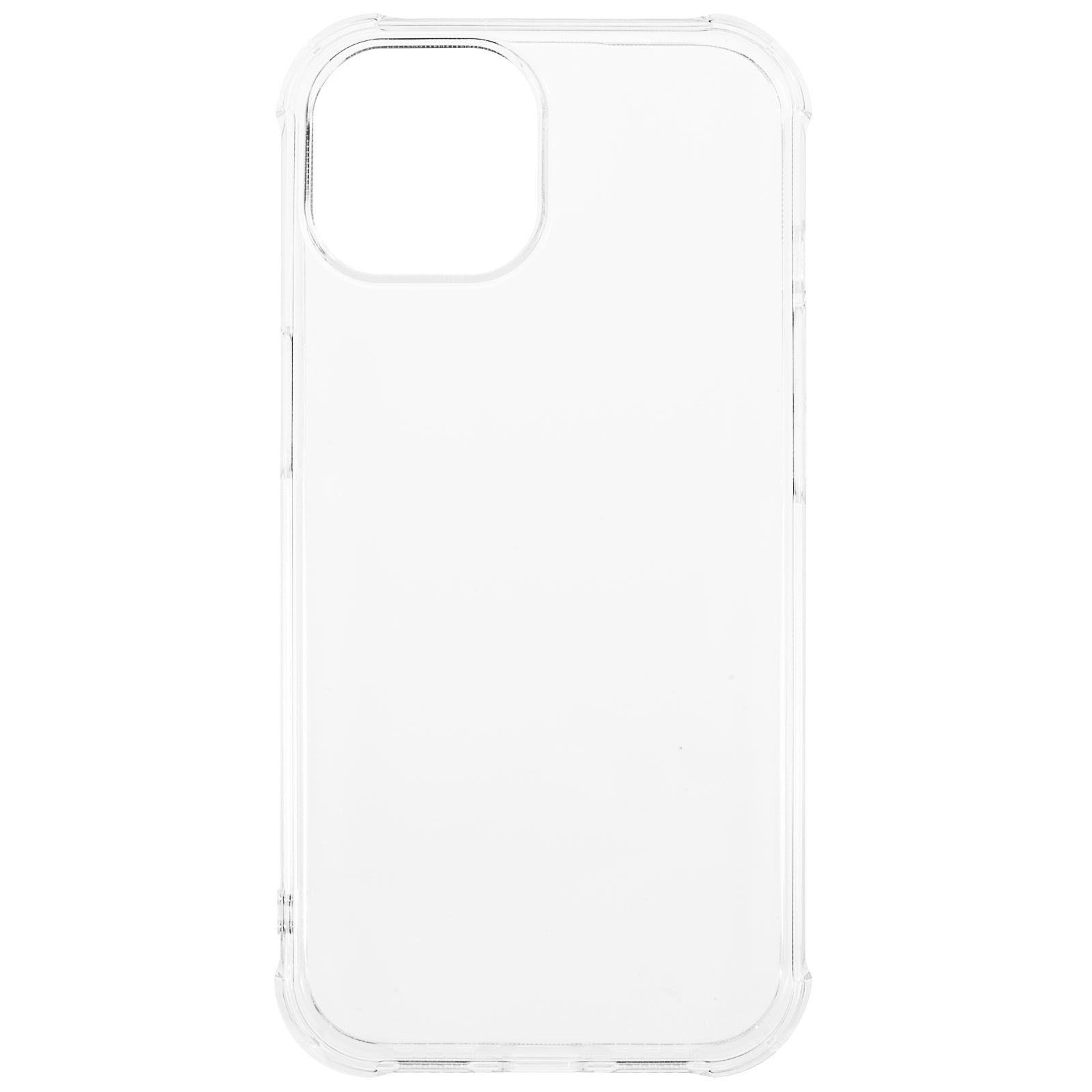 FULEXIN Phone Case for iPhone 15 Plus Transparent TPU Cover with Stereo Speaker Hole