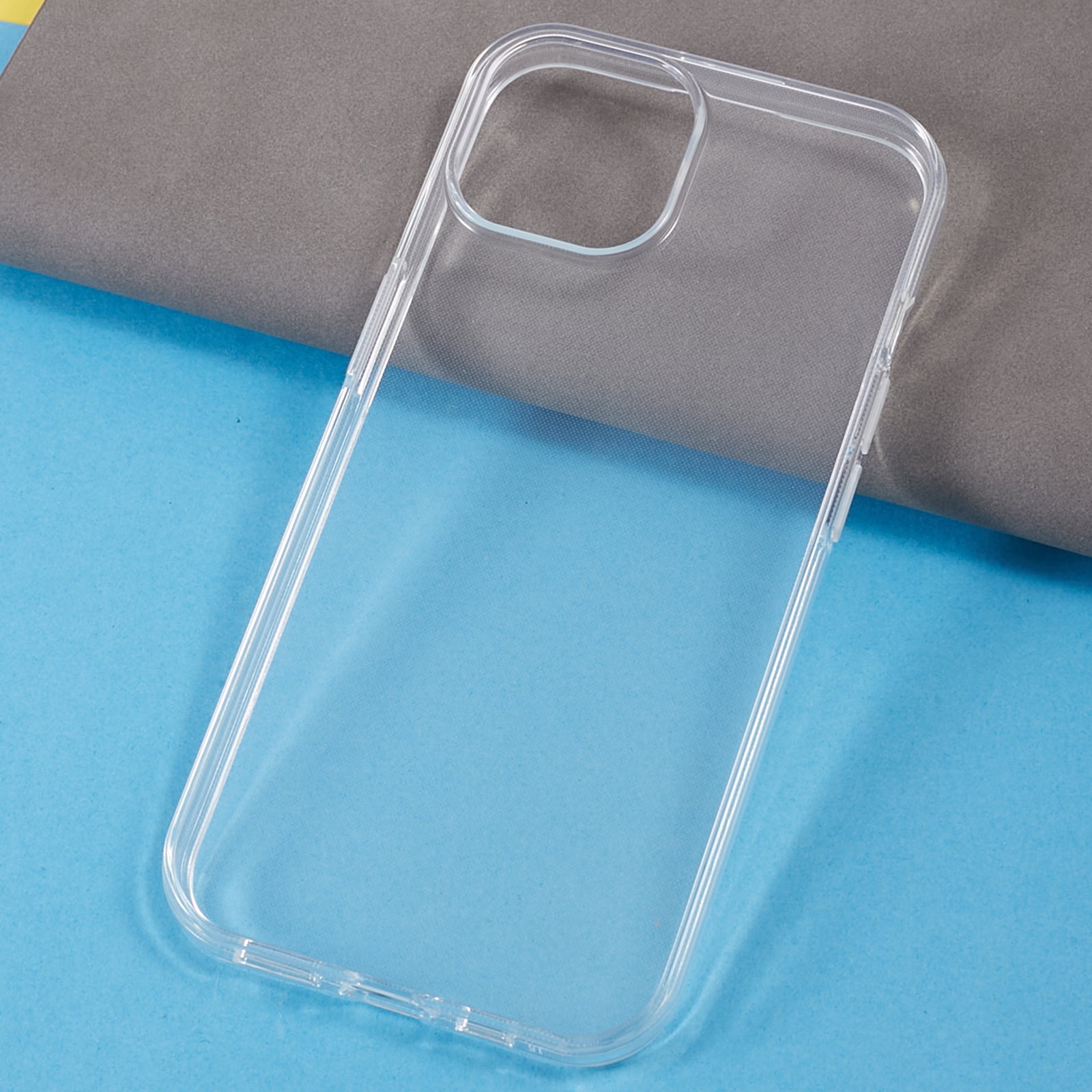 Clear TPU Smartphone Case for iPhone 15 Anti-Scratch Cell Phone Back Cover Dustproof Shell