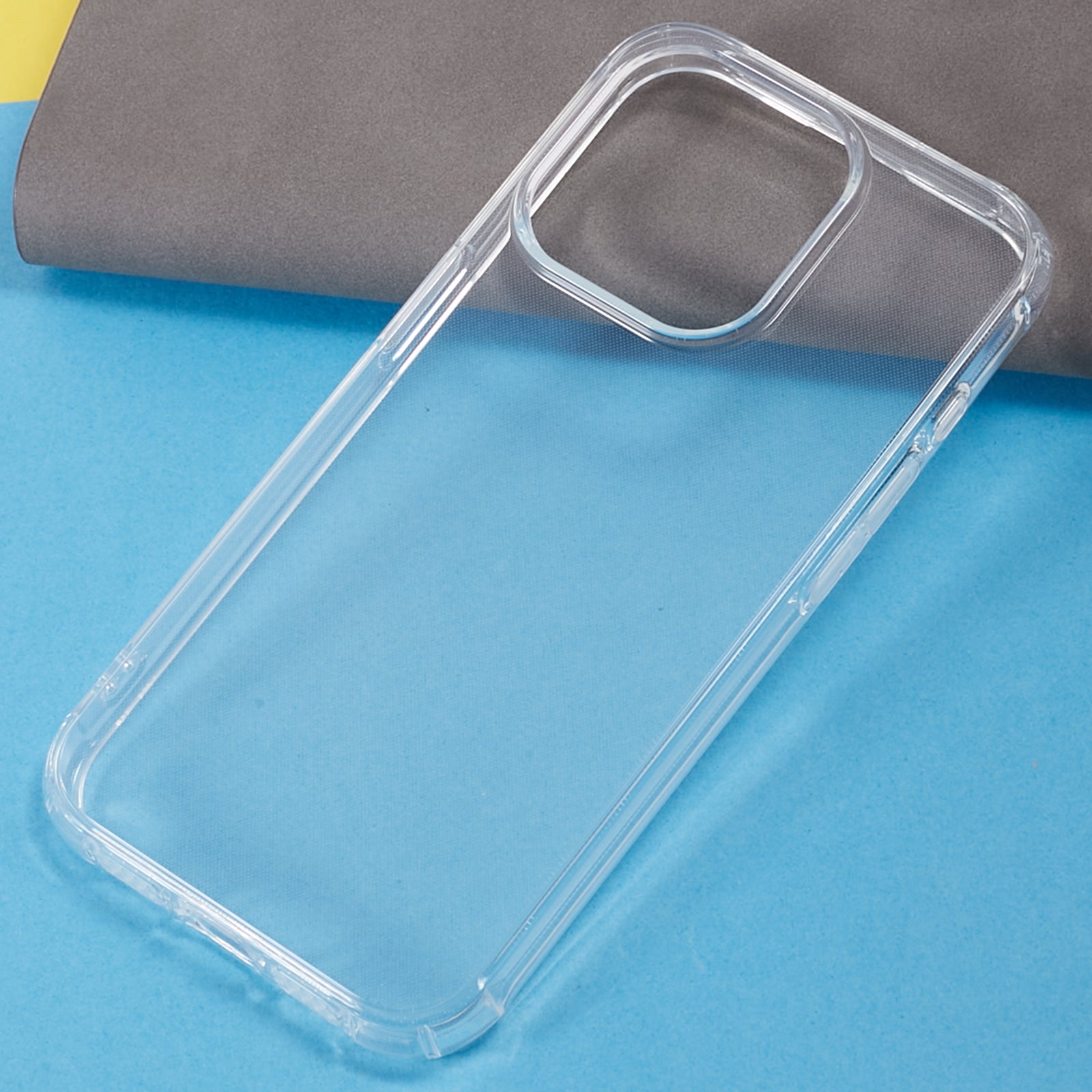Flexibilní pouzdro na telefon z TPU pro iPhone 15 Pro Max s přesným výřezem Otvor pro převod zvuku Průhledný kryt na mobil