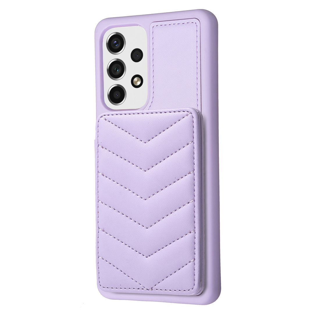 BF26 For Samsung Galaxy A13 5G 4G Magnetic Snap Button Phone Case Kickstand TPU PU Leather Phone Shell with Card Holder