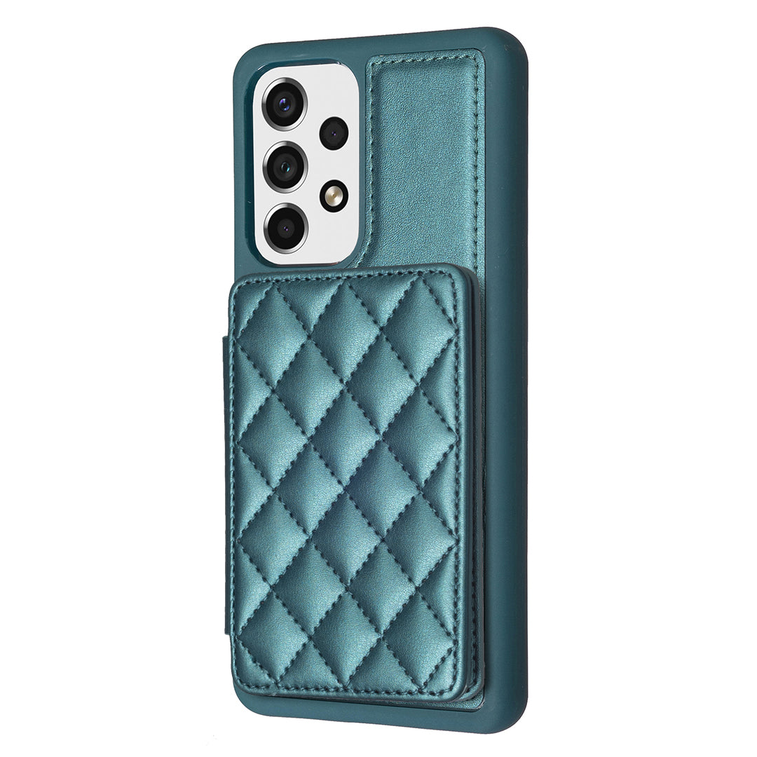 BF25 For Samsung Galaxy A13 4G 5G Card Holder Kickstand PU Leather Coated TPU Cover Phone Case