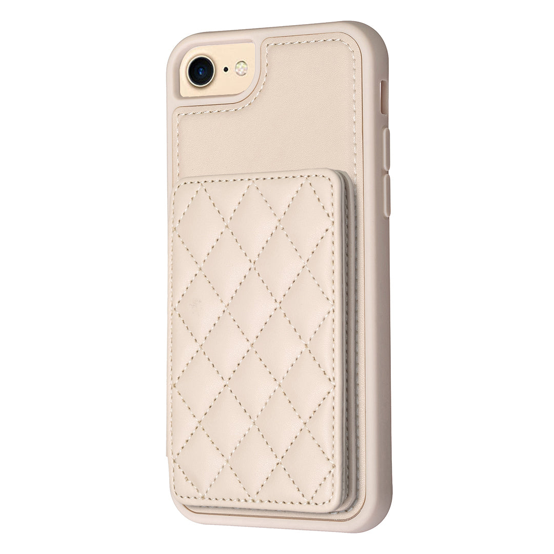 BF25 For iPhone 6/6s/7/8 PU Leather Coated TPU Cover Phone Case with Card Holder Kickstand