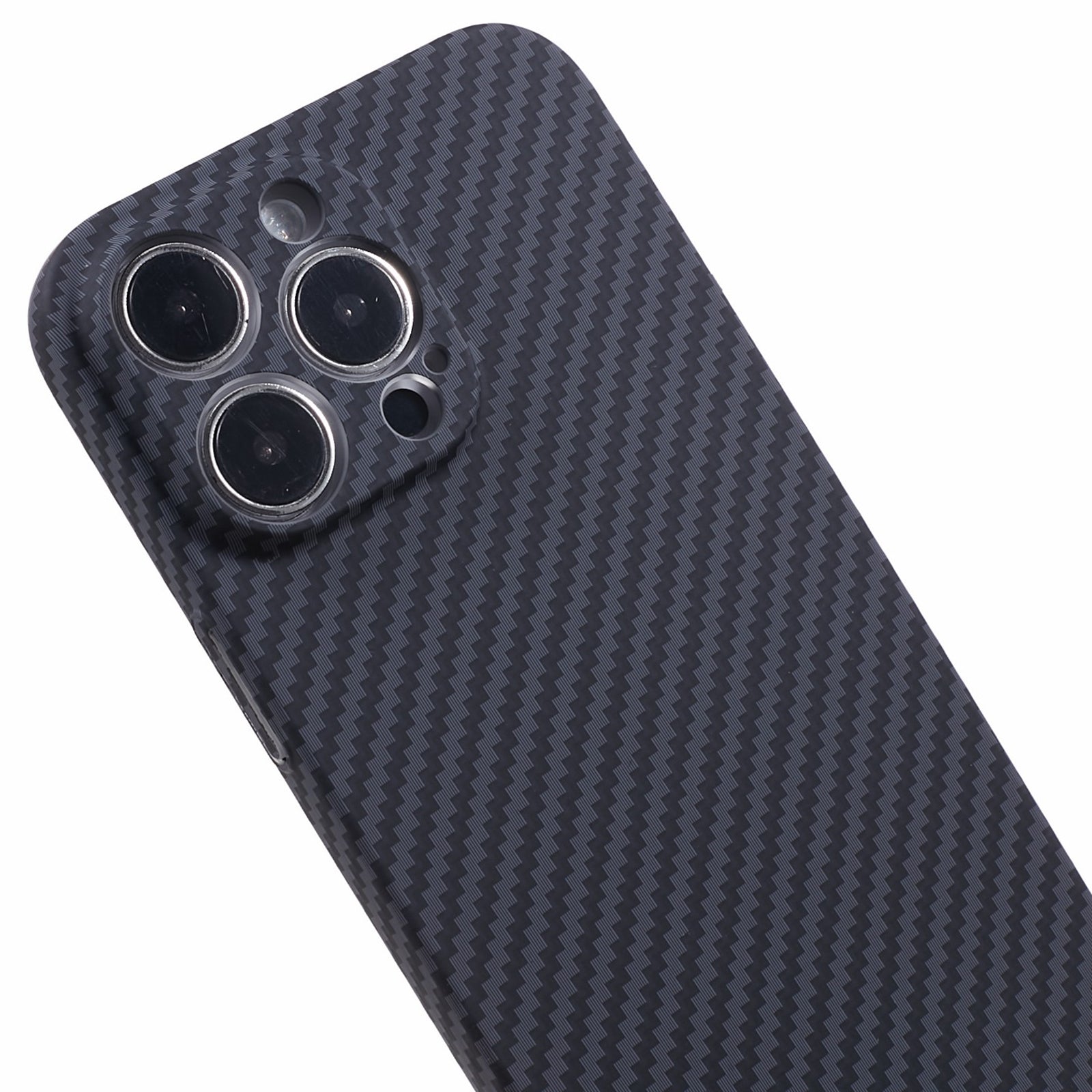 DFANS For iPhone 14 Pro Max Carbon Fiber Texture Phone Case Hard PC Shockproof Back Cover