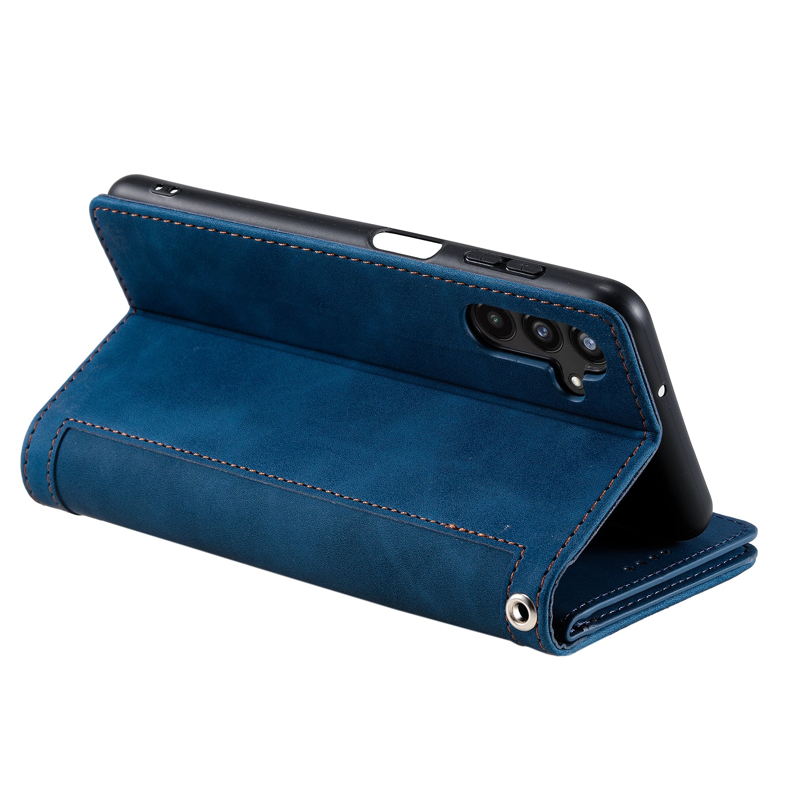 For Samsung Galaxy A25 5G Phone Case 9 Card Slots Protective Cover Zipper Pocket PU Leather Phone Shell