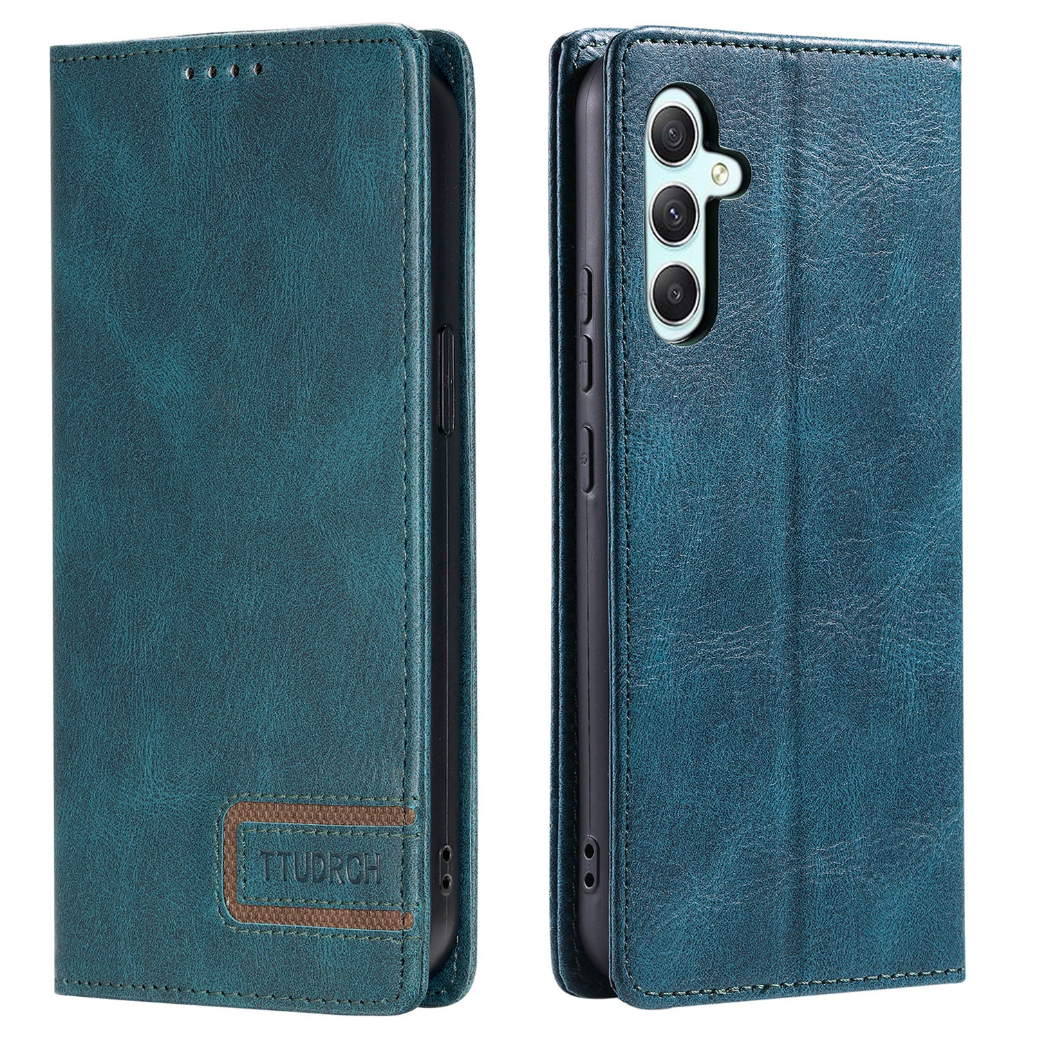 TTUDRCH Style 007 For Samsung Galaxy A25 5G Anti-Scratch Shell Stand RFID Blocking PU Leather Phone Case Wallet Cover