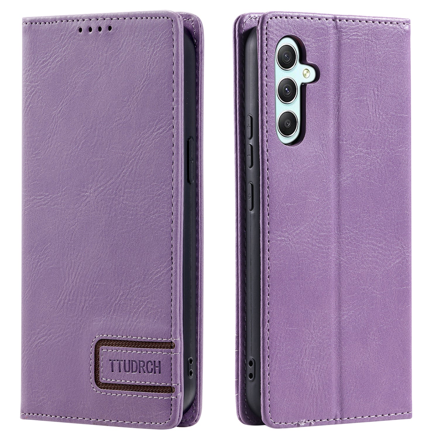 TTUDRCH Style 007 For Samsung Galaxy A25 5G Anti-Scratch Shell Stand RFID Blocking PU Leather Phone Case Wallet Cover