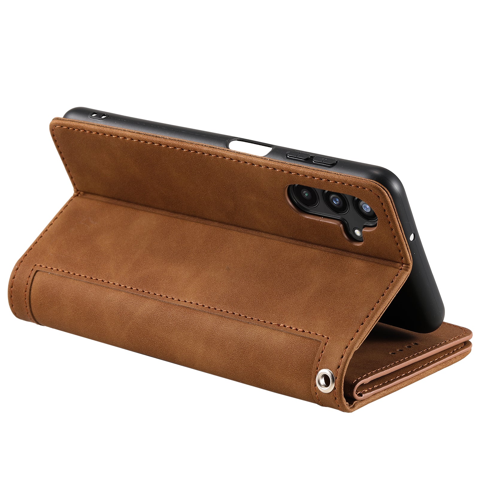 For Samsung Galaxy S23 FE Zipper Pocket PU Leather Phone Case 9 Card Slots Protective Cover