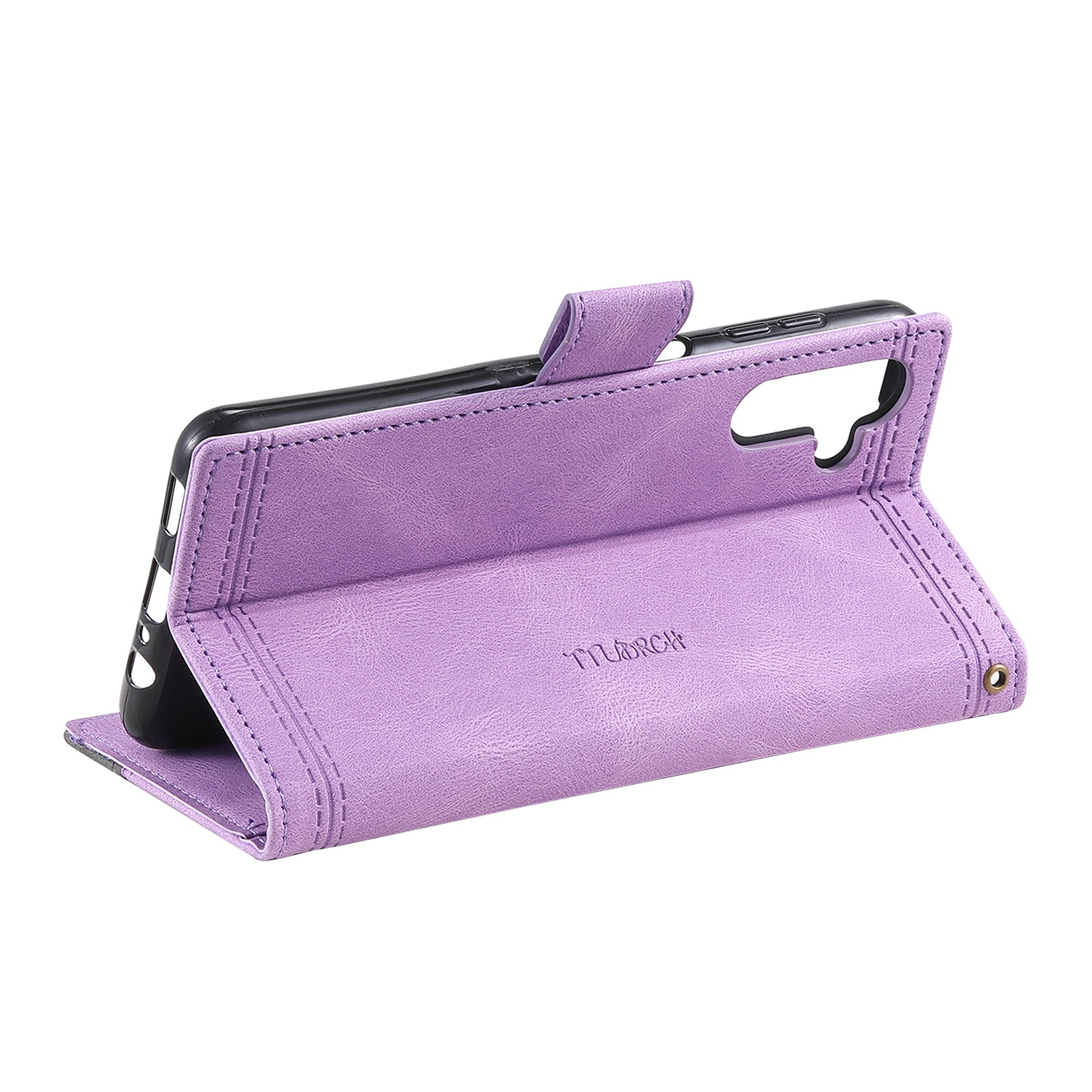 TTUDRCH Style 004 for Samsung Galaxy S23 FE Wrist Strap Splicing PU Leather Case RFID Blocking Wallet Foldable Stand Cover