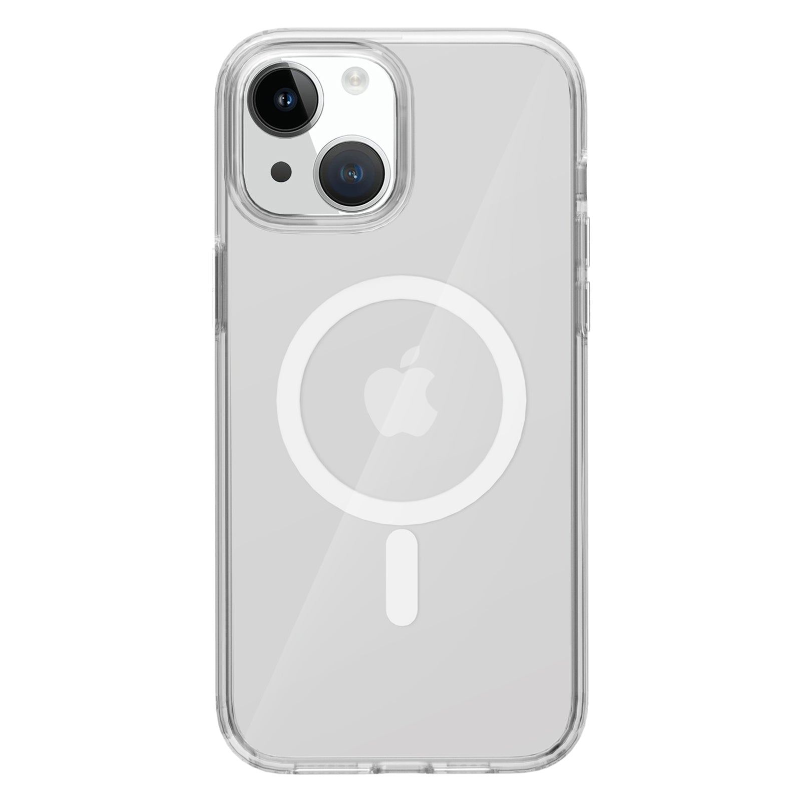For iPhone 15 Plus Clear Phone Case Compatible with MagSafe PC TPU Anti-drop Cover