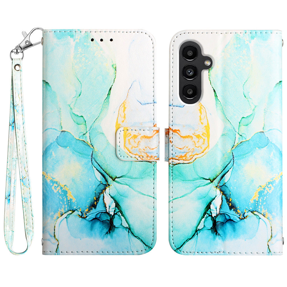 YB Pattern Printing Leather Series-5 for Samsung Galaxy S23 FE Flip Wallet Leather Case Phone Stand Cover