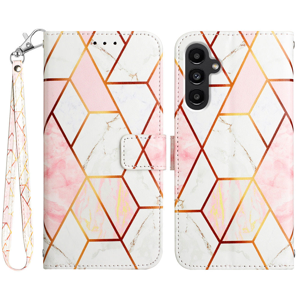 YB Pattern Printing Leather Series-5 for Samsung Galaxy S23 FE Flip Wallet Leather Case Phone Stand Cover
