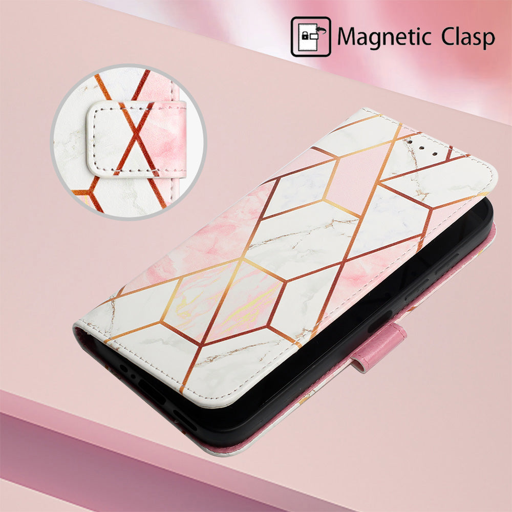 YB Pattern Printing Leather Series-5 for Samsung Galaxy S23 FE Flip Wallet Leather Case Phone Stand Cover