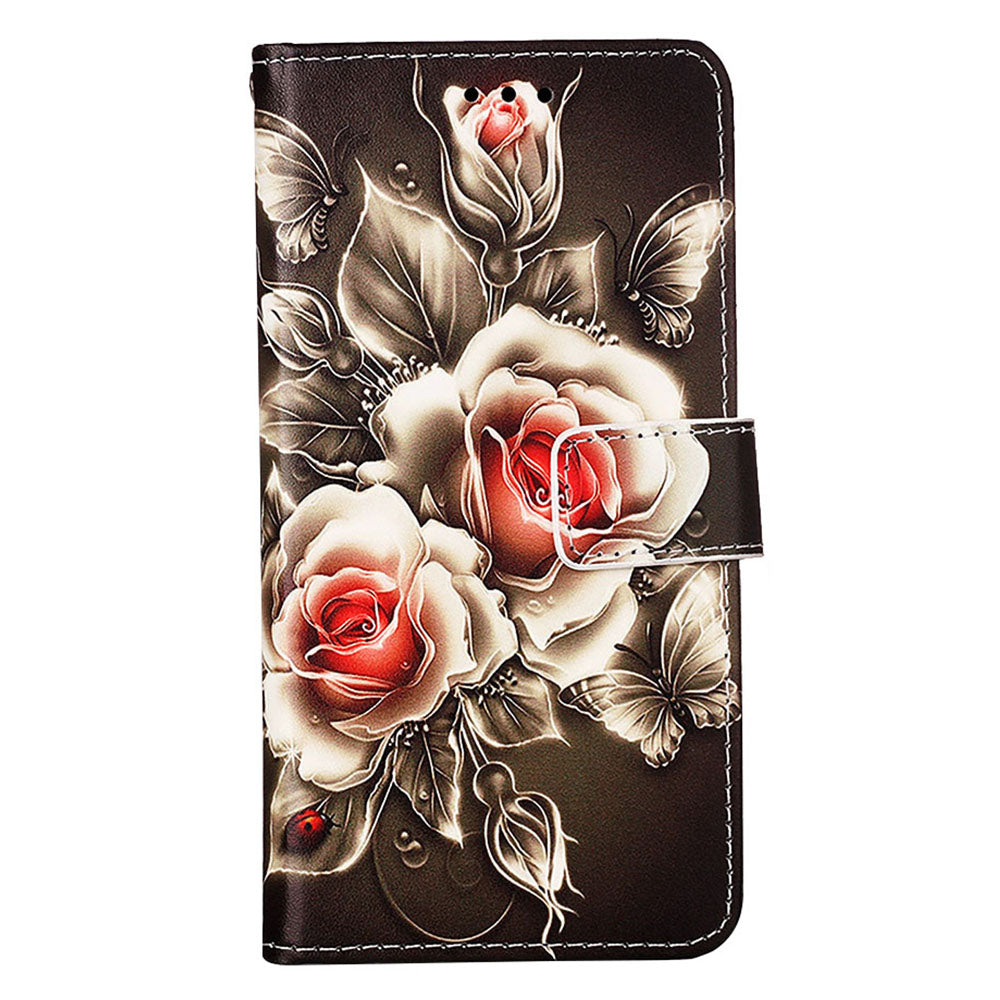 YB Pattern Printing Leather Series-4 for Samsung Galaxy S23 FE Leather Wallet Case Flip Stand Phone Cover