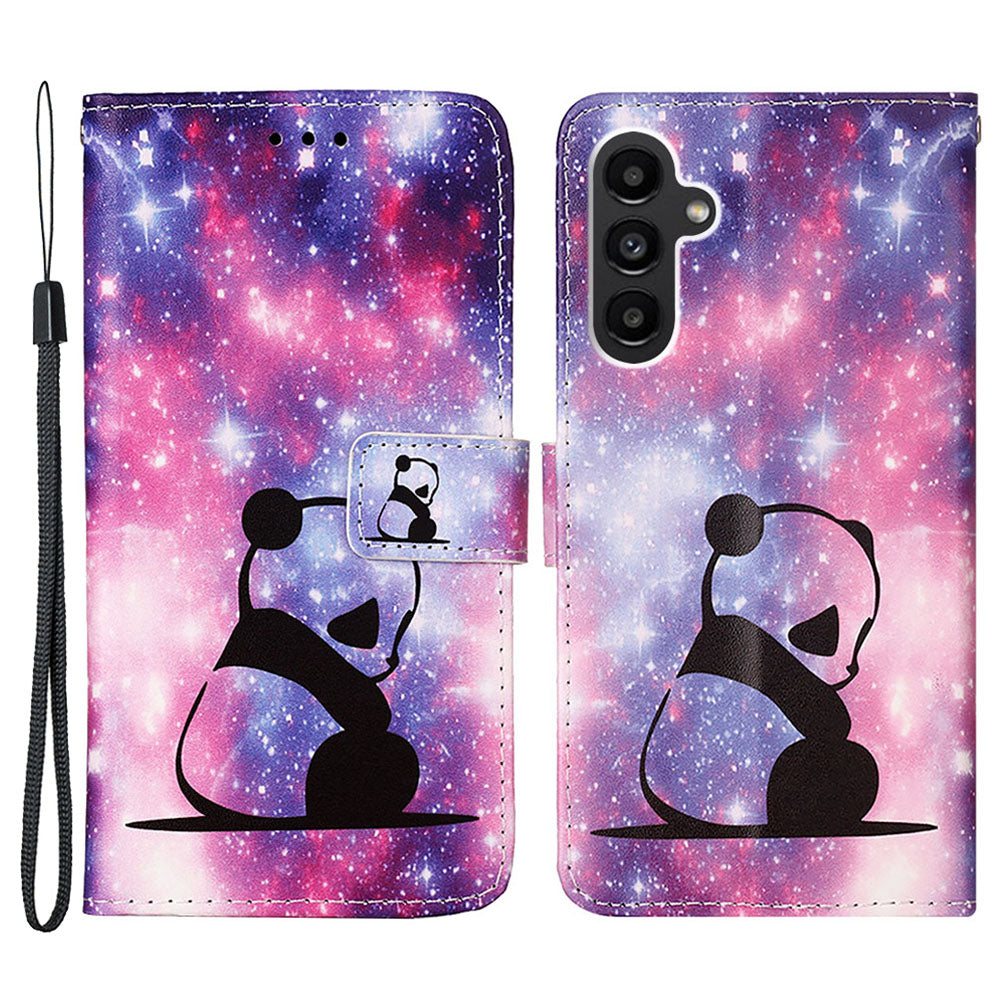 YB Pattern Printing Leather Series-4 for Samsung Galaxy S23 FE Leather Wallet Case Flip Stand Phone Cover