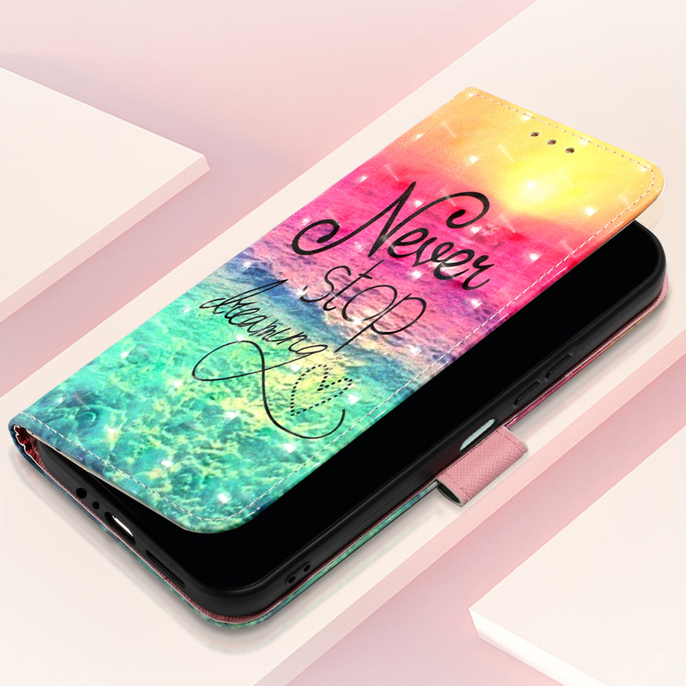 YB Pattern Printing Leather Series-2 For Samsung Galaxy A25 5G A24 4G Wallet Phone Case 3D Pattern Printed Leather Cover