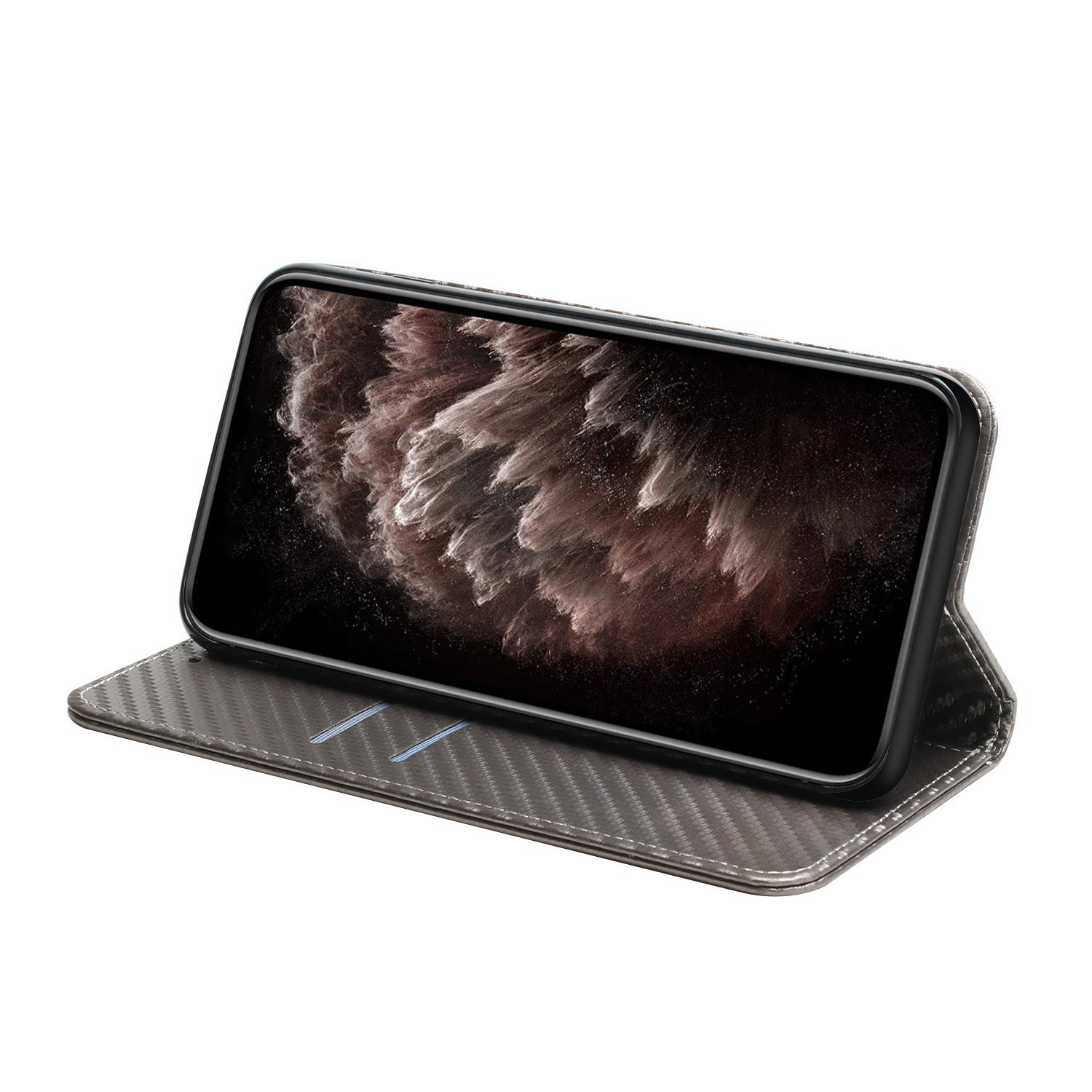For Samsung Galaxy S23 FE Carbon Fiber Texture Leather Wallet Case Stand Phone Cover
