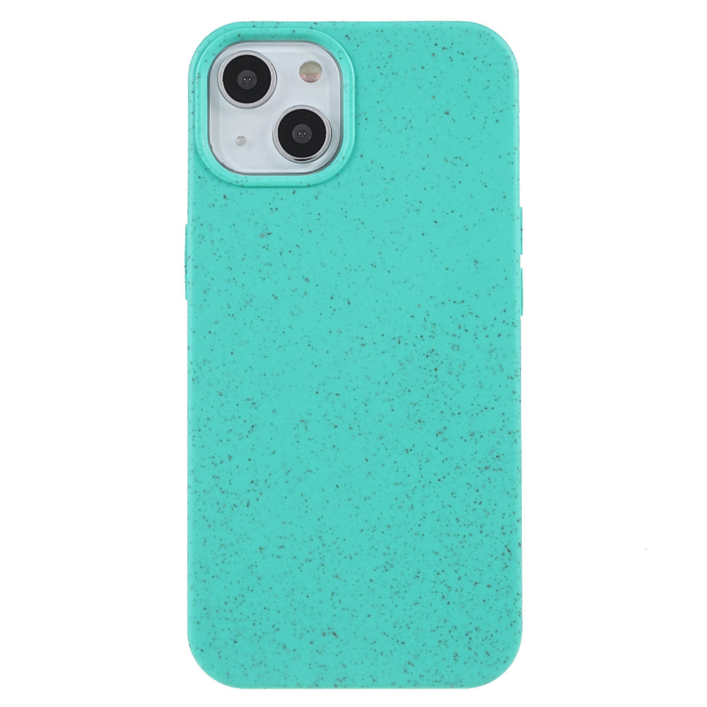 For iPhone 15 Starry Sky Series Matte Biodegradable Case Wheat Straw TPU Hybrid Phone Cover
