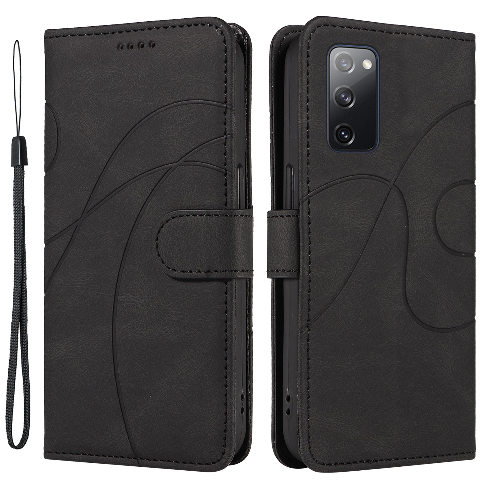 For Samsung Galaxy S20 FE 5G S20 FE S20 FE 2022 S20 Lite Wallet Leather Phone Cover Imprinted Stand Case