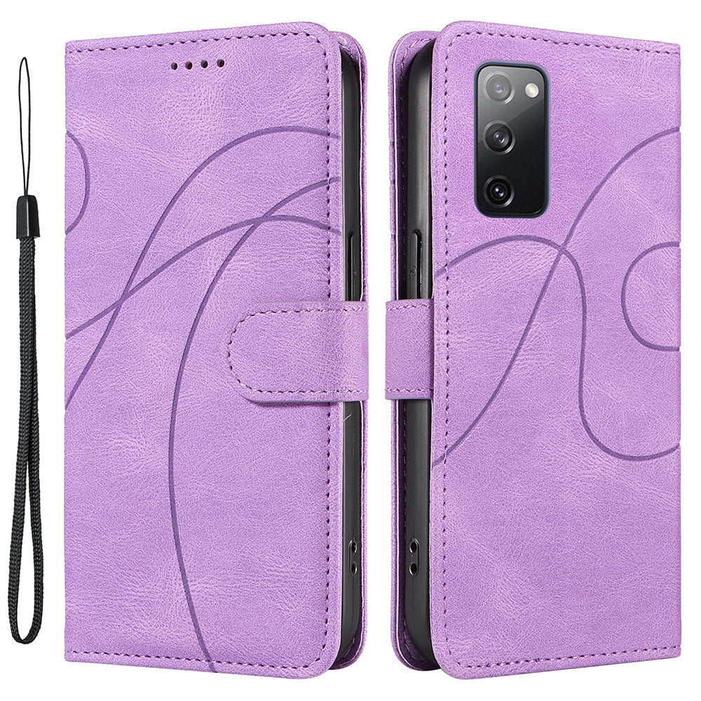 For Samsung Galaxy S20 FE 5G S20 FE S20 FE 2022 S20 Lite Wallet Leather Phone Cover Imprinted Stand Case