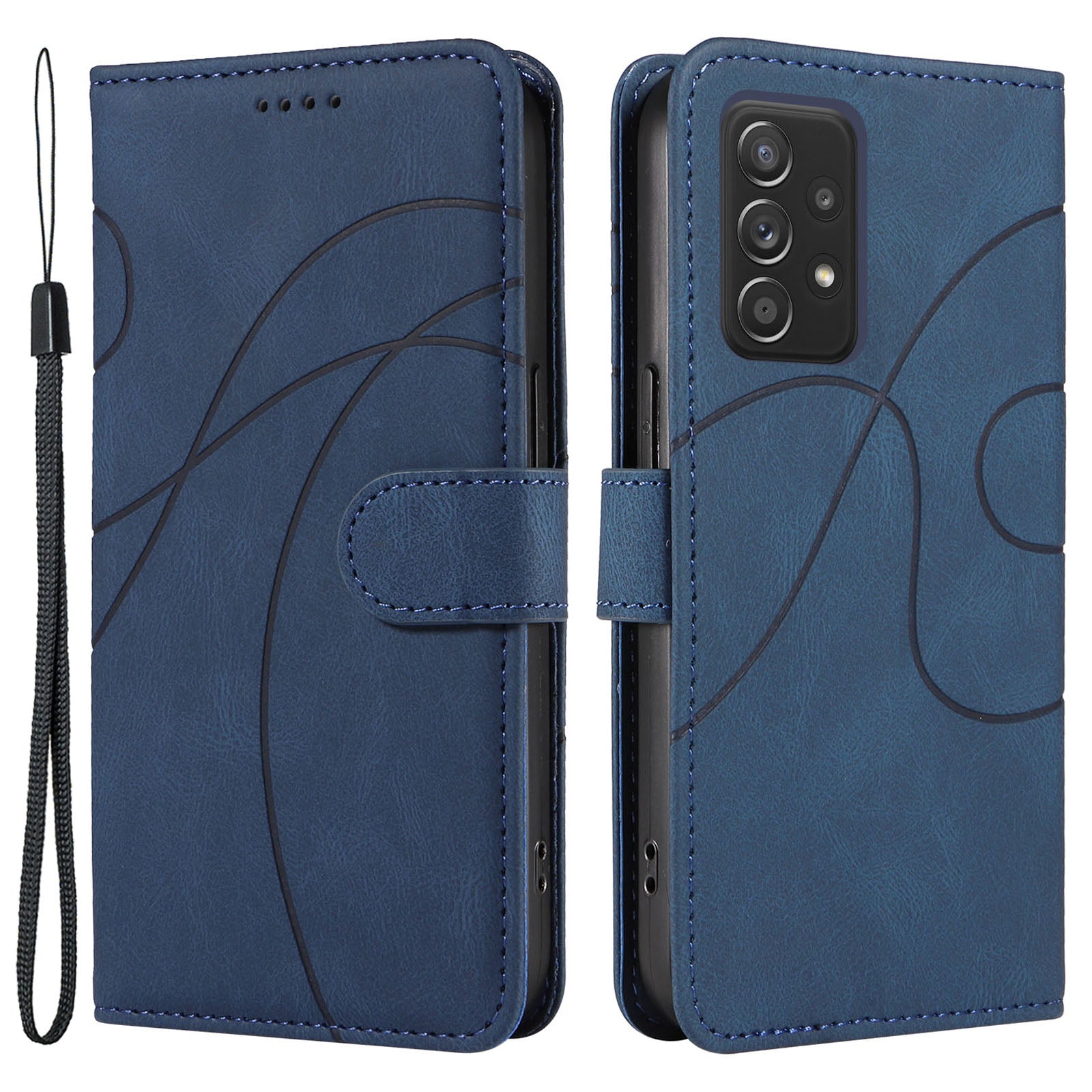 For Samsung Galaxy A52 4G A52s 5G A52 5G Dustproof Imprinted Design Phone Cover PU Leather Stand Wallet Case