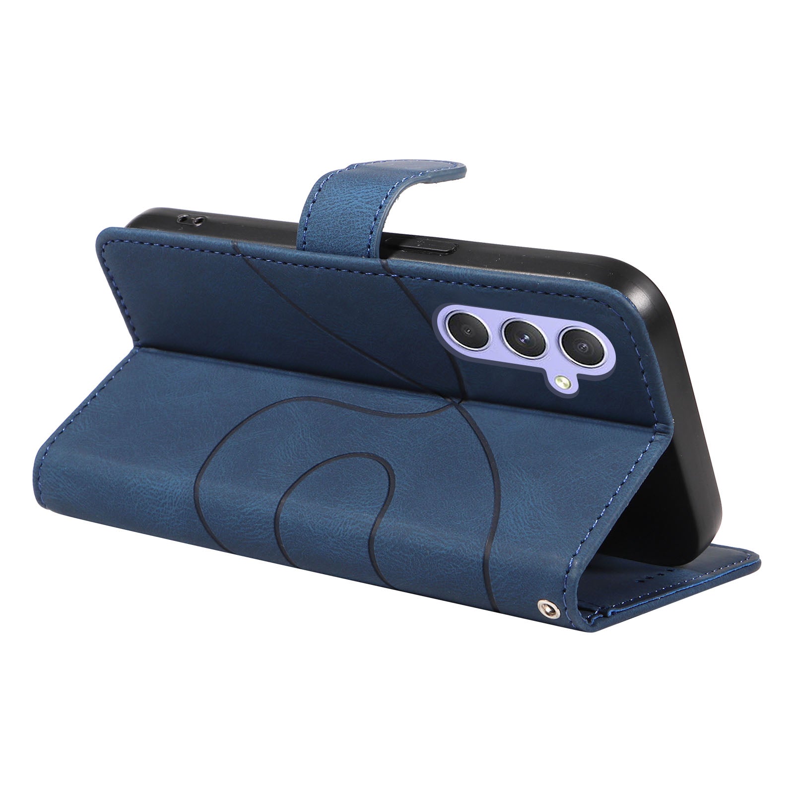 For Samsung Galaxy A54 5G Imprinted Leather Wallet Phone Cover Shockproof Stand Case