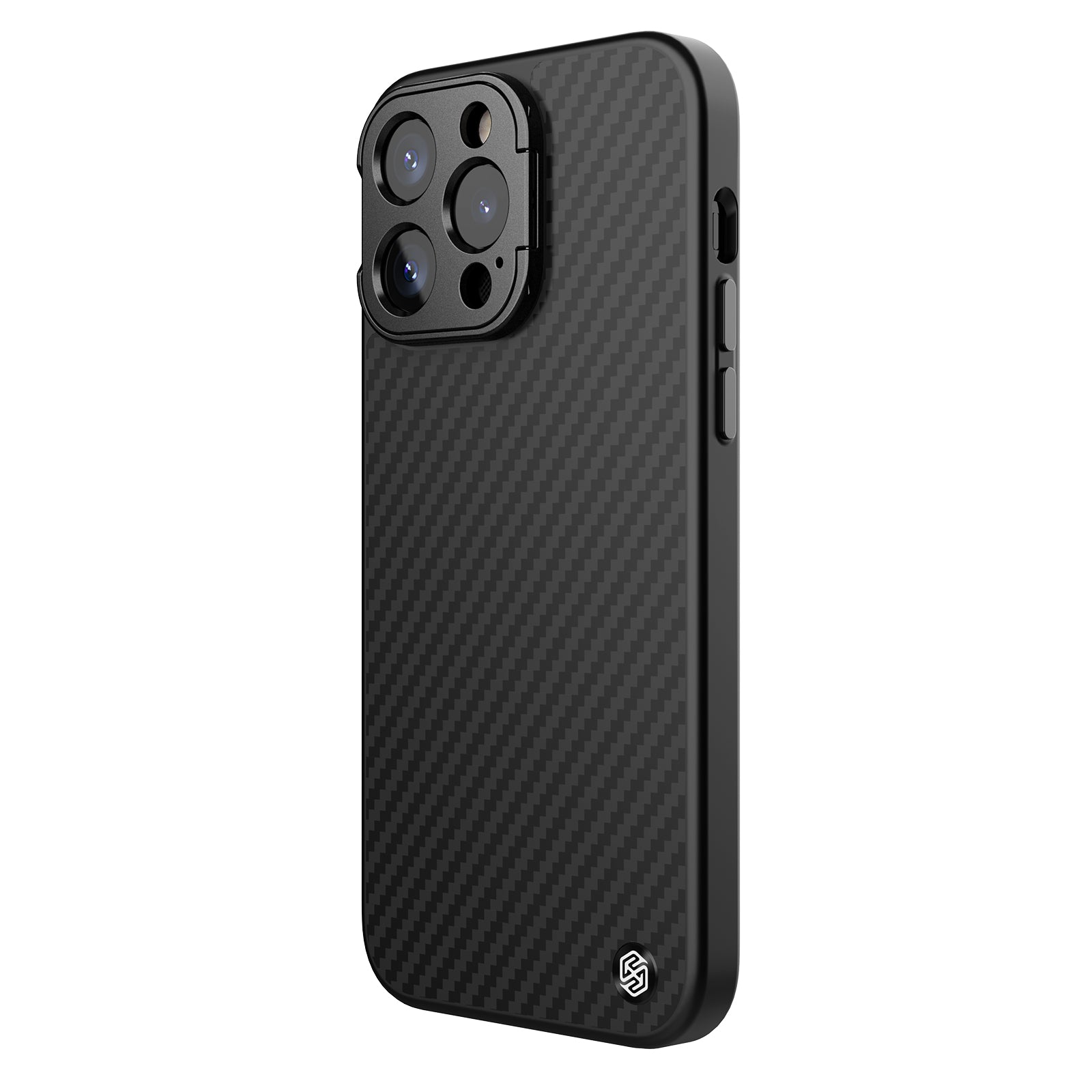 NILLKIN Carboprof Case for iPhone 14 Pro TPU Aramid Fiber Camera Kickstand Phone Cover Compatible with MagSafe