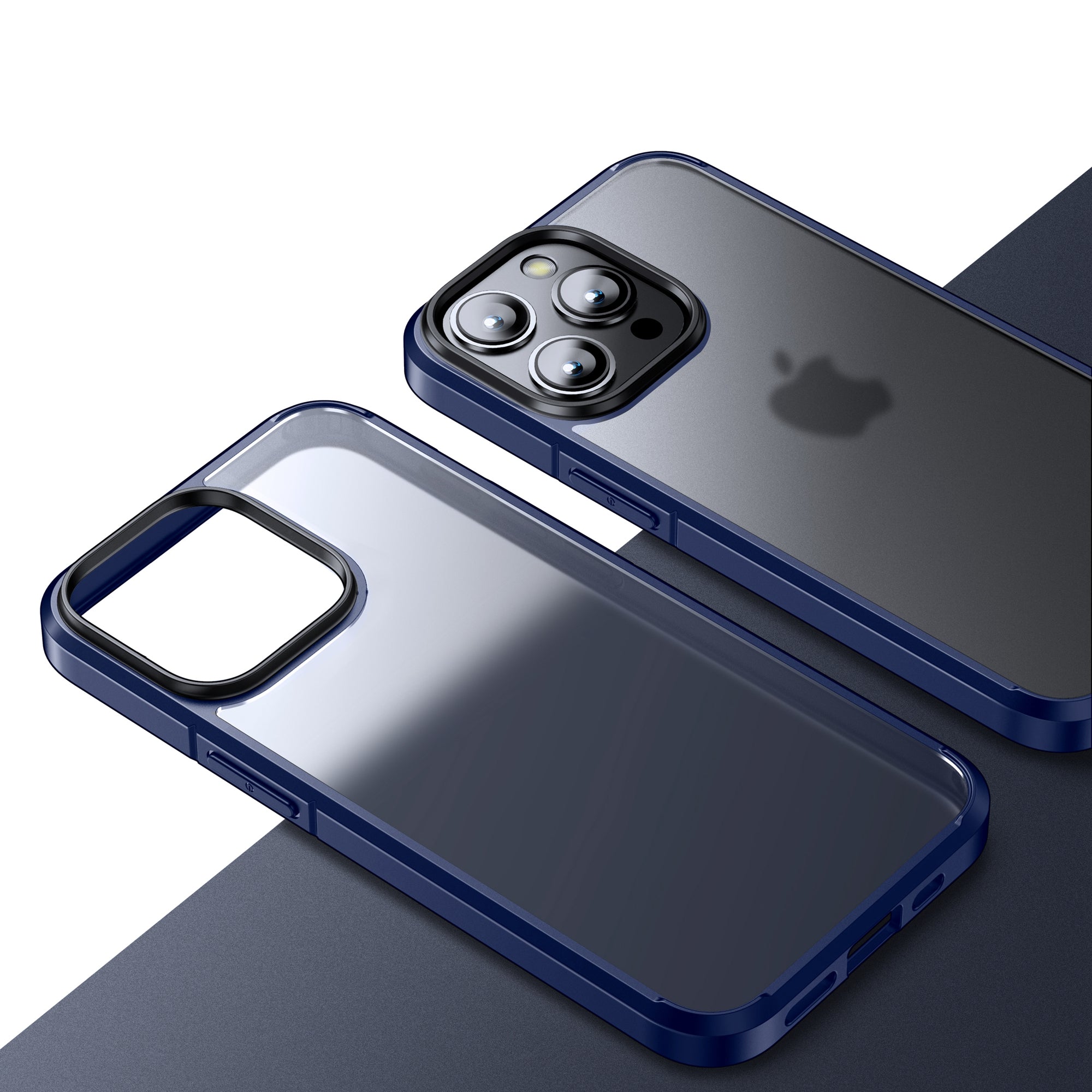 Til iPhone 15 Pro Max Matte Series Anti-ridse PC TPU Telefon Case Mobiltelefon Rygbeskytter Cover