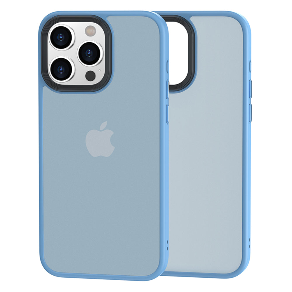 For iPhone 15 Pro Max Hybrid PC TPU Phone Case Matte Finish Skin Touch Back Cover