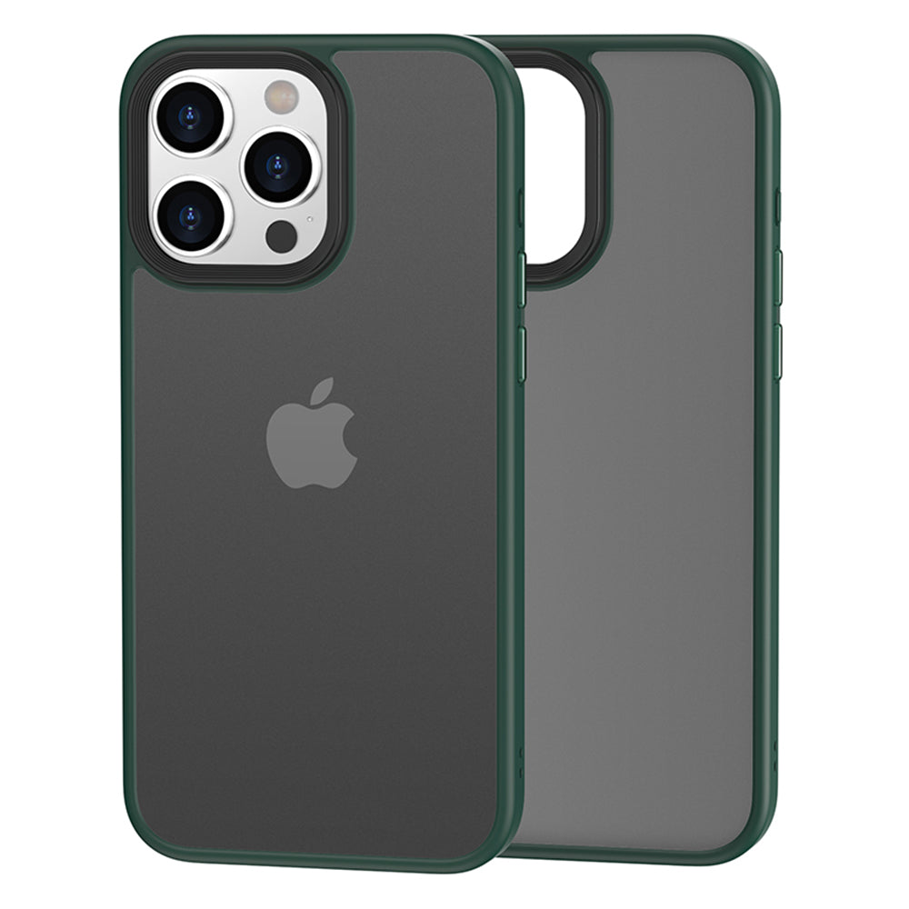 For iPhone 15 Pro Max Hybrid PC TPU Phone Case Matte Finish Skin Touch Back Cover