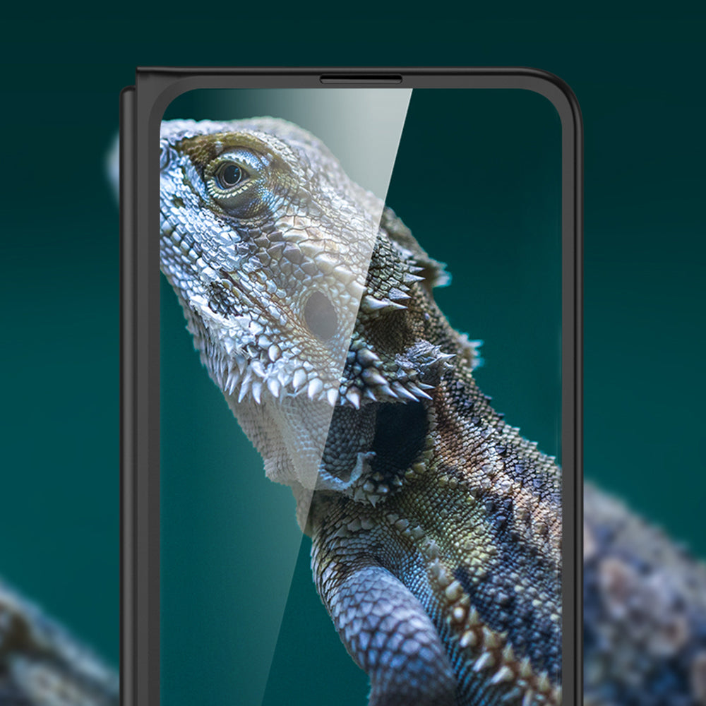GKK For Samsung Galaxy Z Fold5 5G Shockproof Case Hard PC Phone Case with Tempered Glass Film