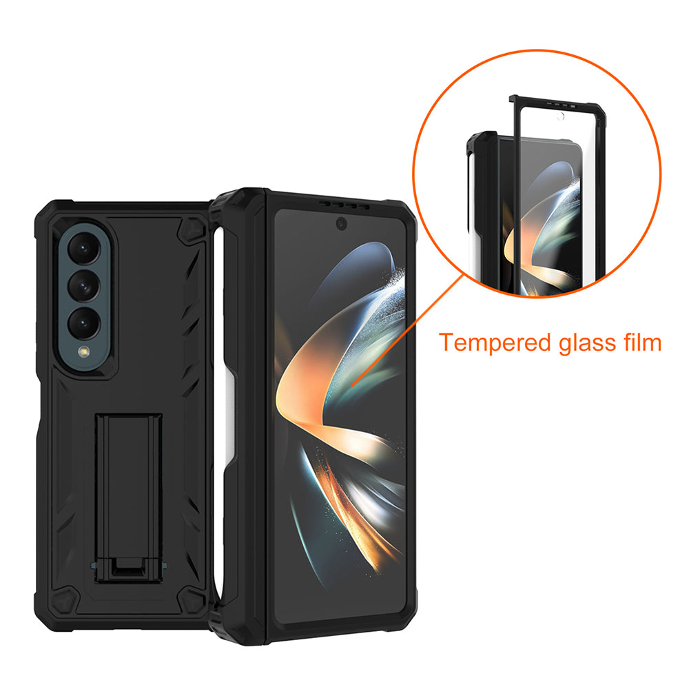 Kickstand Case for Samsung Galaxy Z Fold4 5G Anti-Drop Hard PC+TPU Phone Case